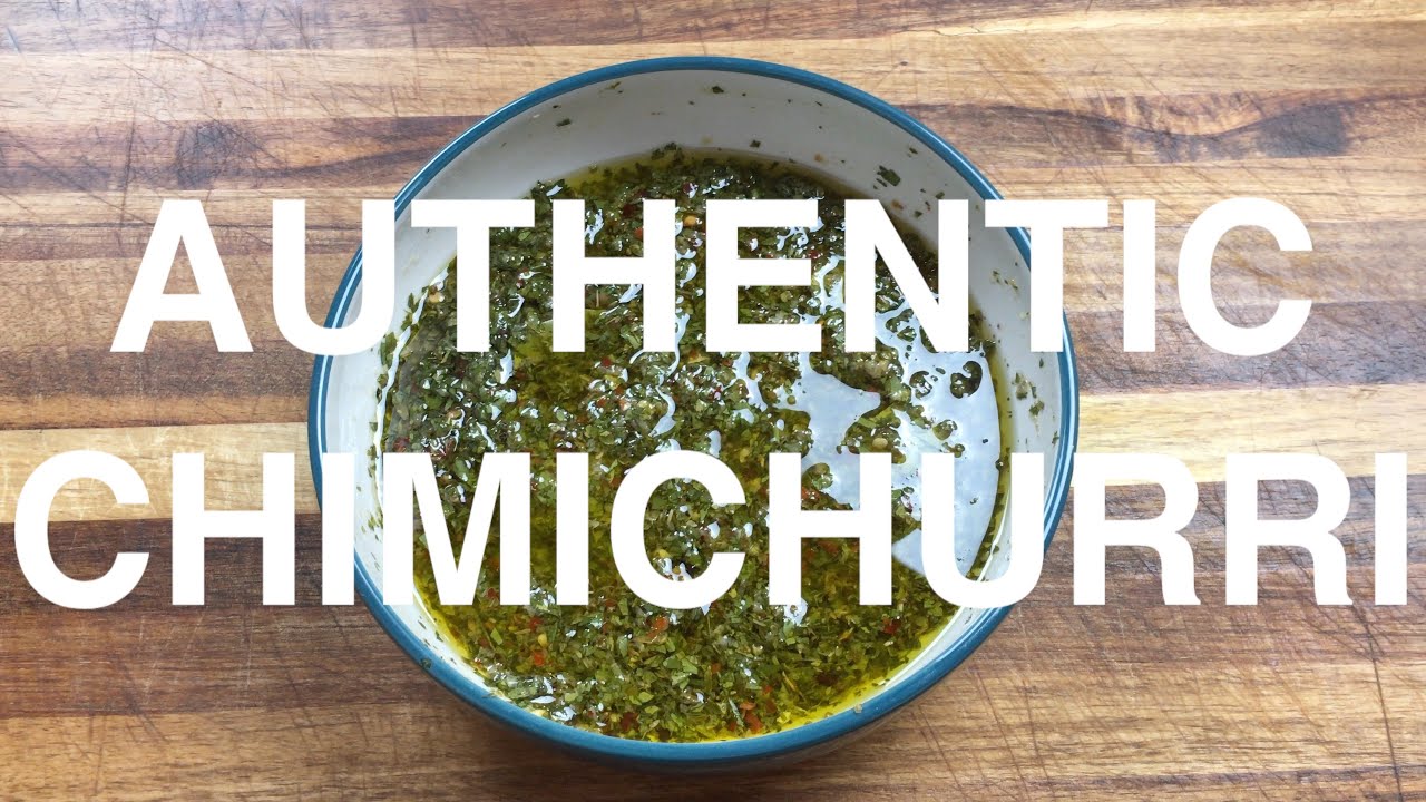 Chimichurri sauce is a tangy Argentinian condiment that goes well with grilled meats.