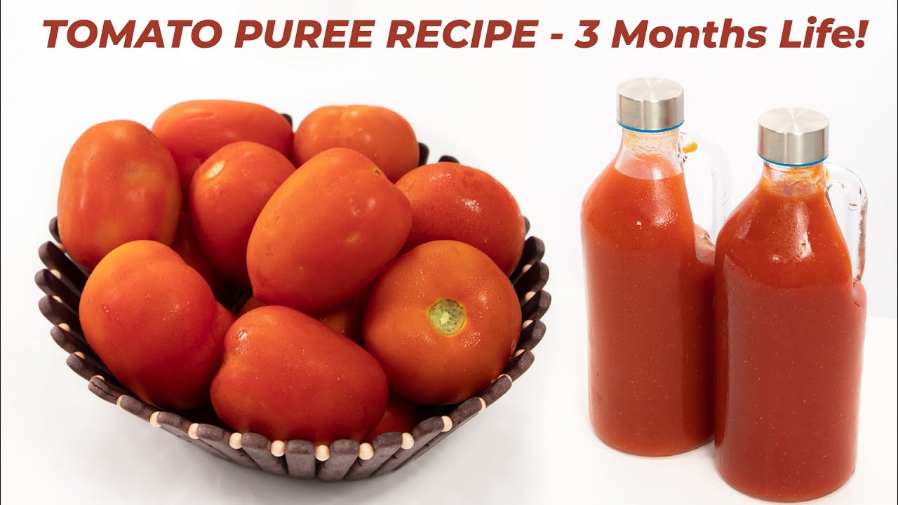 How to make tomato puree from canned tomatoes?