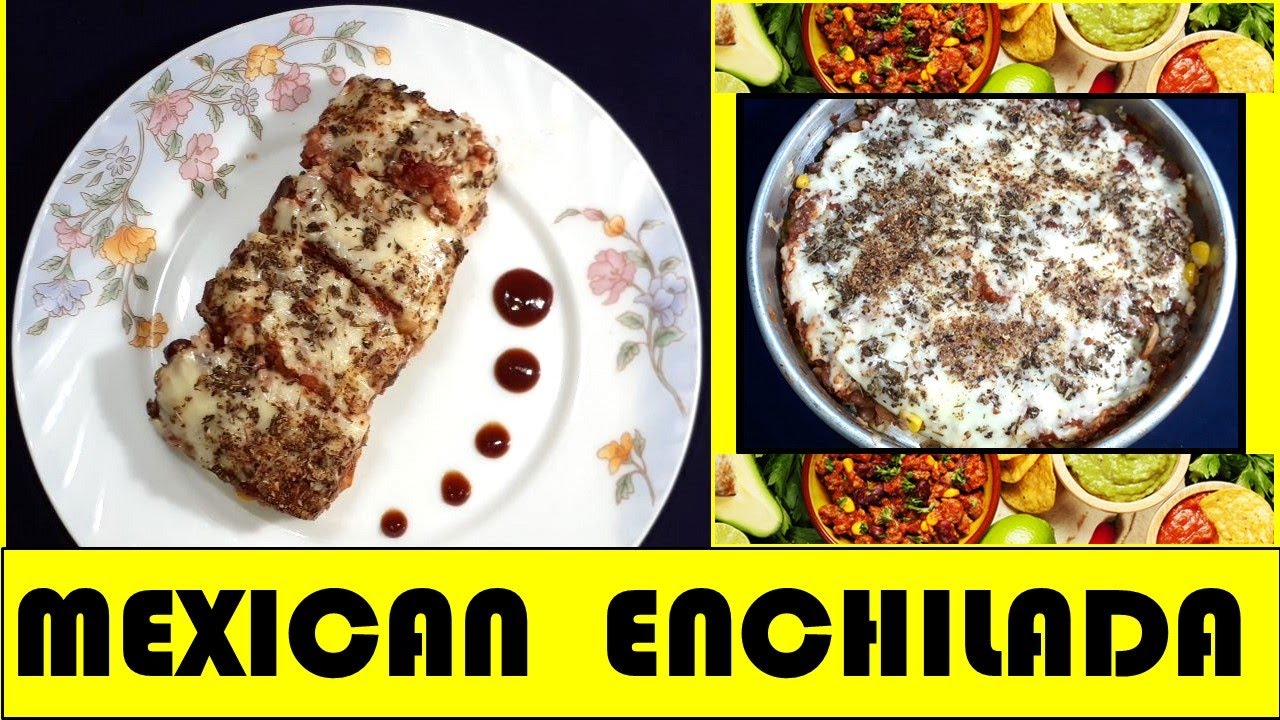 Enchiladas are delicious Mexican food.