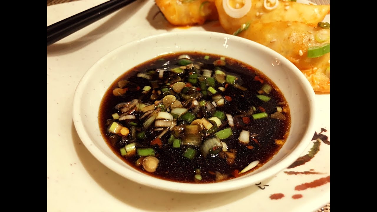 Gyoza sauce is a Japanese condiment that adds flavor and texture to gyoza dumplings.