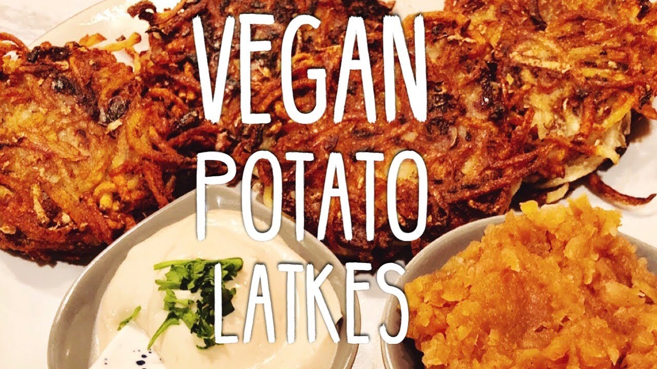 Latkes are delicious potato pancakes traditionally eaten during Hanukkah.