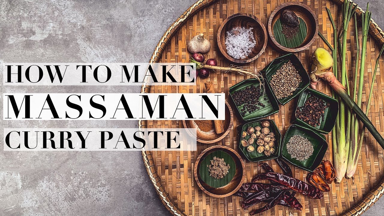 Massaman curry paste is a Thai dish that is usually served over rice or noodles.