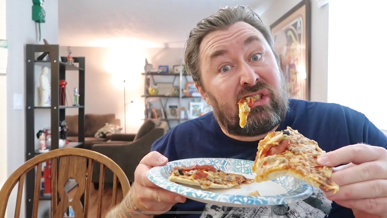 Microwaving frozen pizza is a great way to save time and energy.