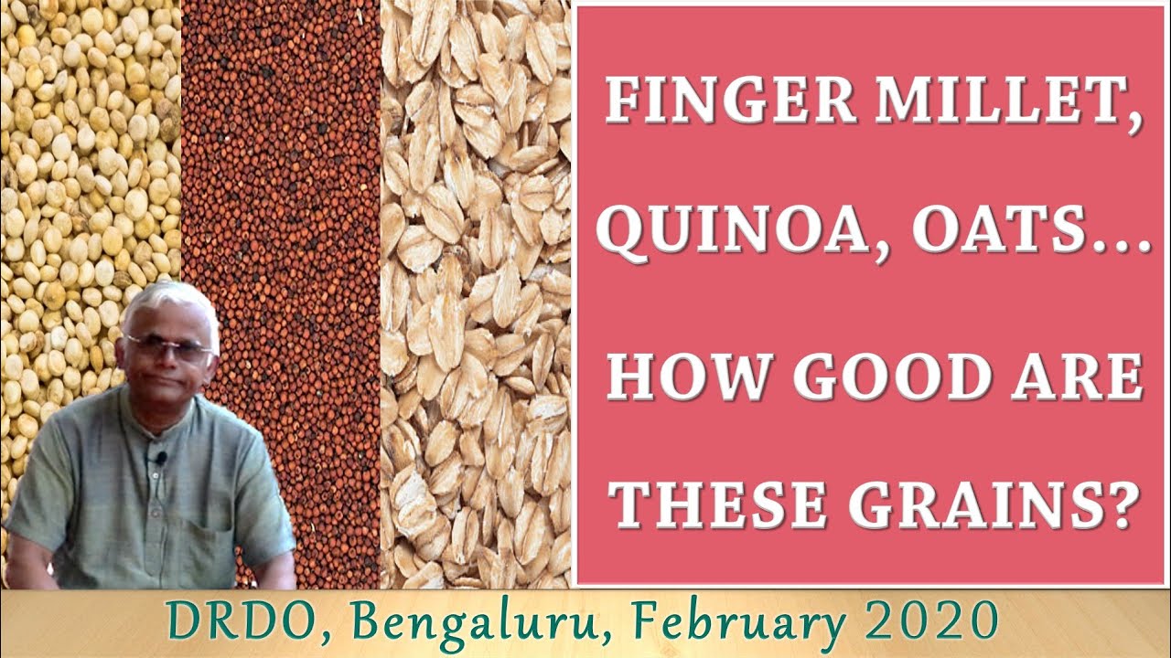Quinoa and millet are both gluten free grains that are high in protein and fiber.
