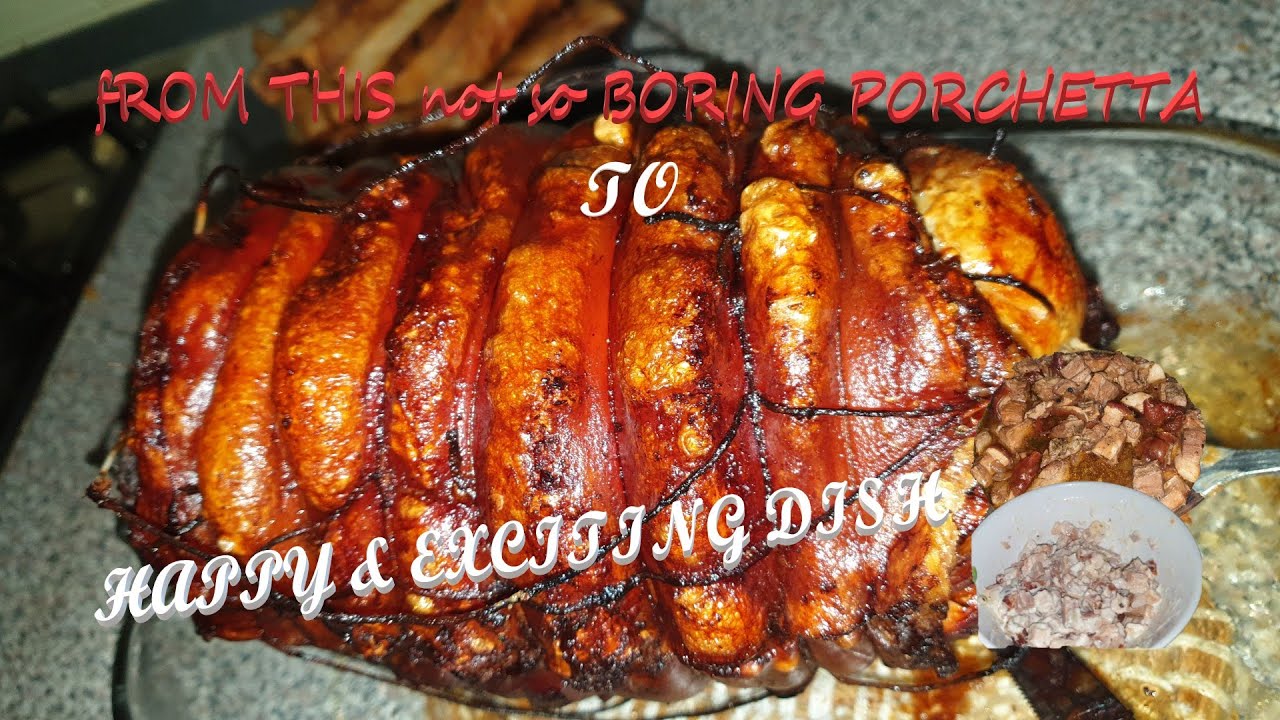 Porchetta is a delicious Italian dish that consists of pork shoulder cooked slowly until tender.