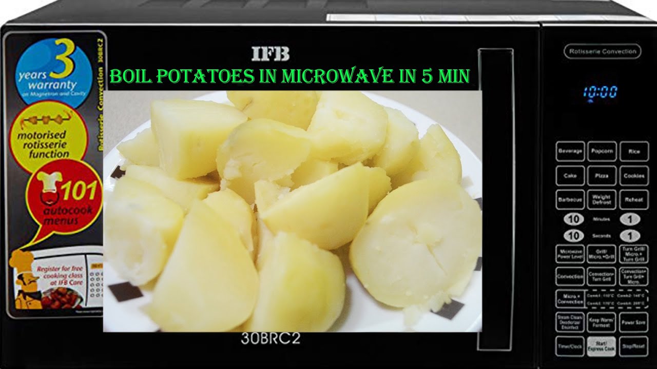 Microwaving potatoes has become a common practice because it saves time.