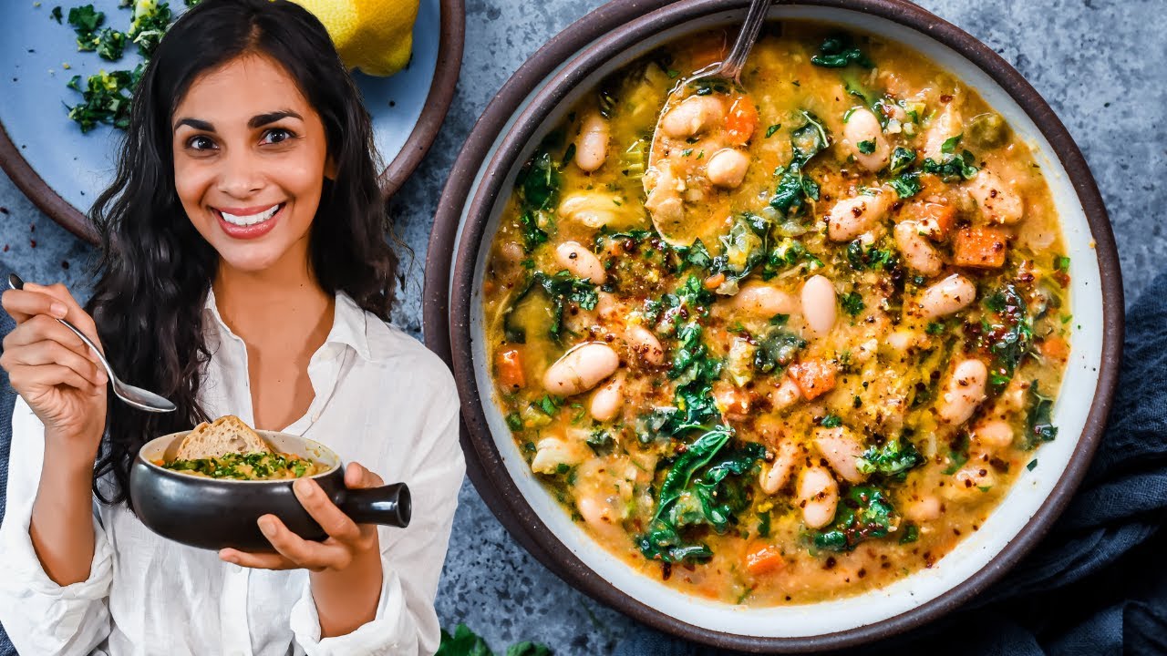 Kale soup is a great way to get some greens into your diet.