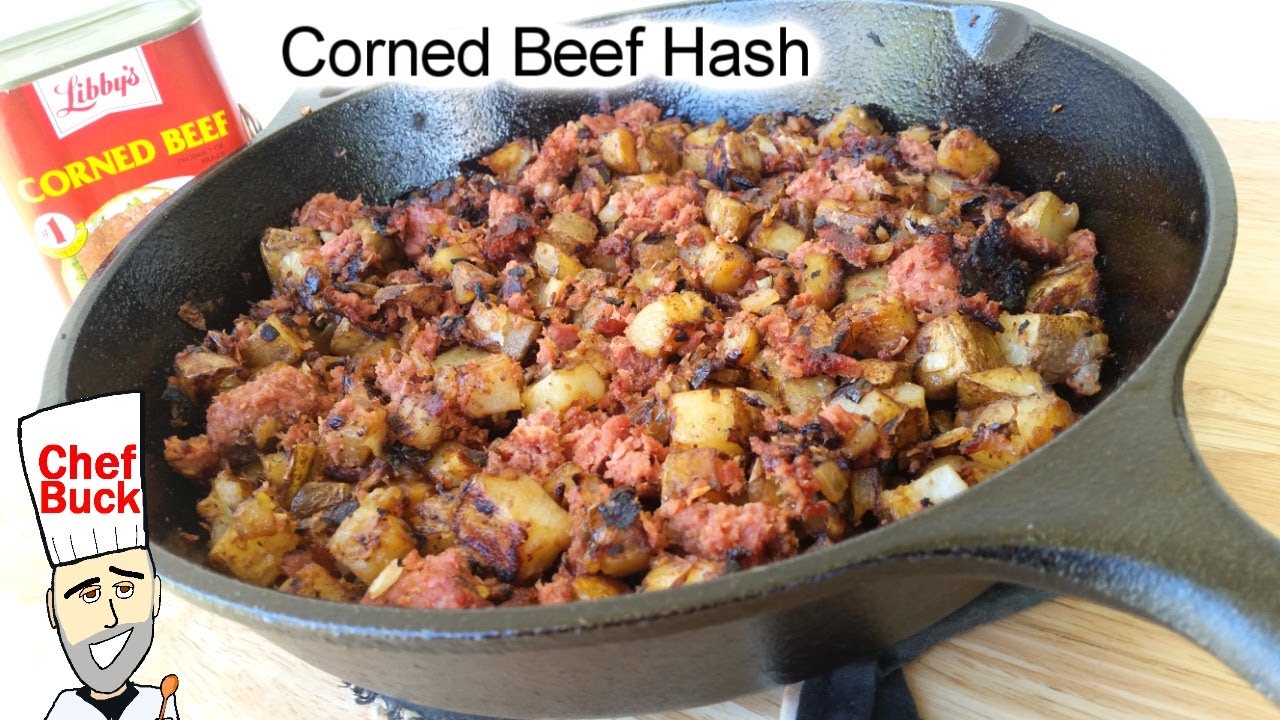 Corned beef hash is a delicious Irish dish that combines corned beef and cabbage served over mashed potatoes.
