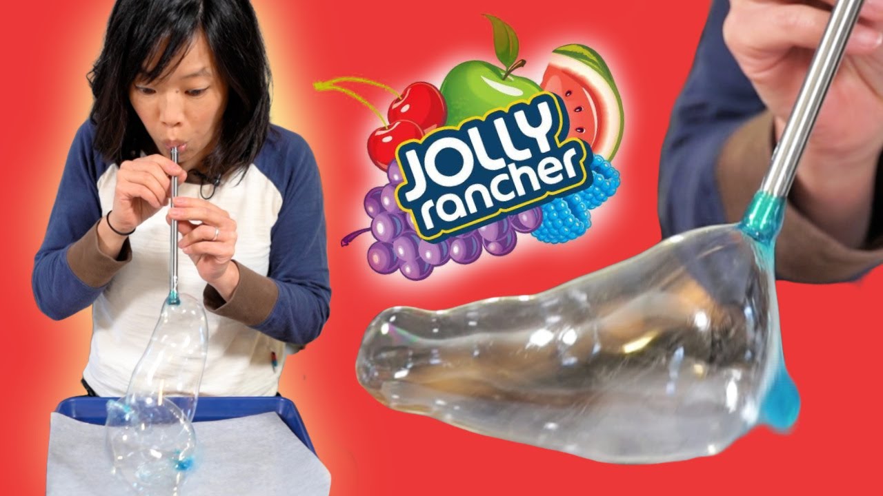 Jolly Rancher candy is known for its unique shape and sweet taste.