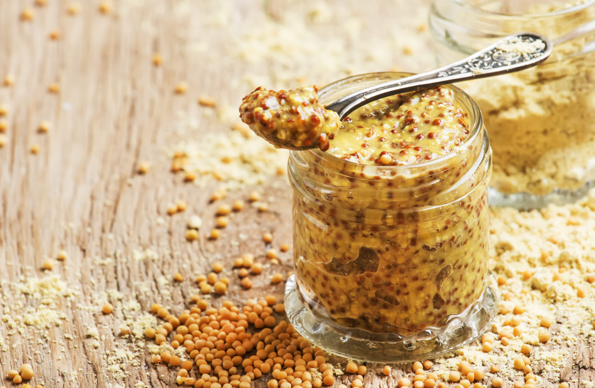 Dijon mustard is a classic condiment that adds flavor and zest to dishes.