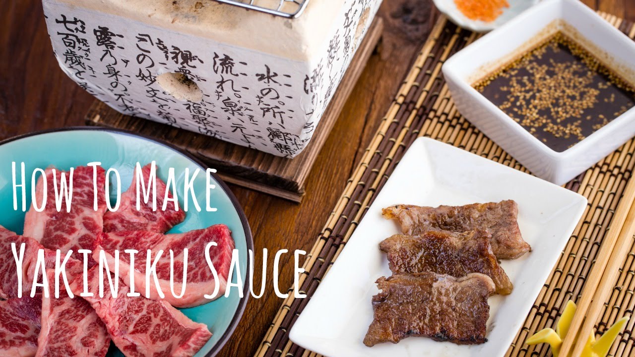 Yakiniku sauce is a Japanese condiment that is commonly served at restaurants or eaten at home.